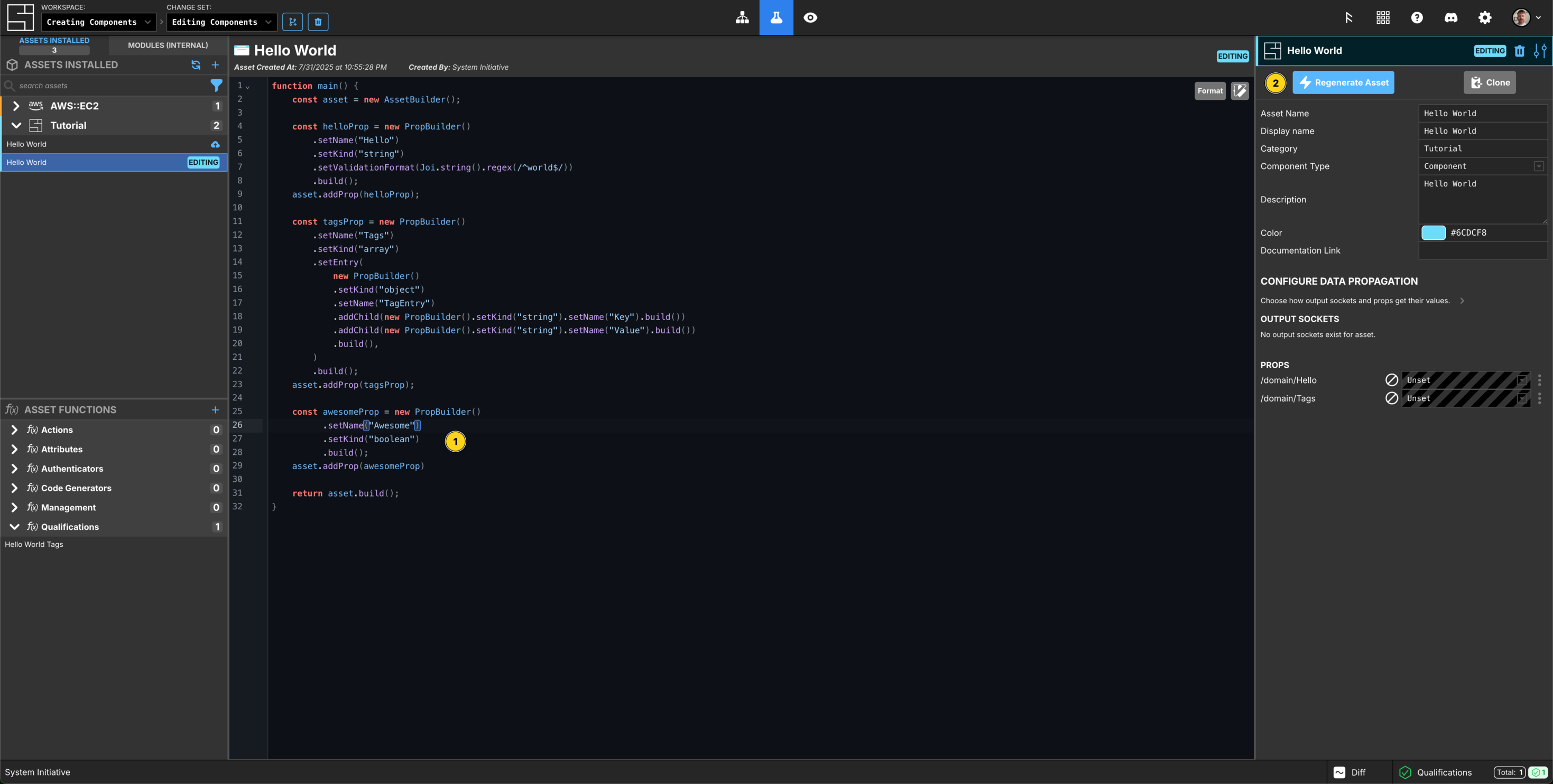 Add a new Property to Hello World