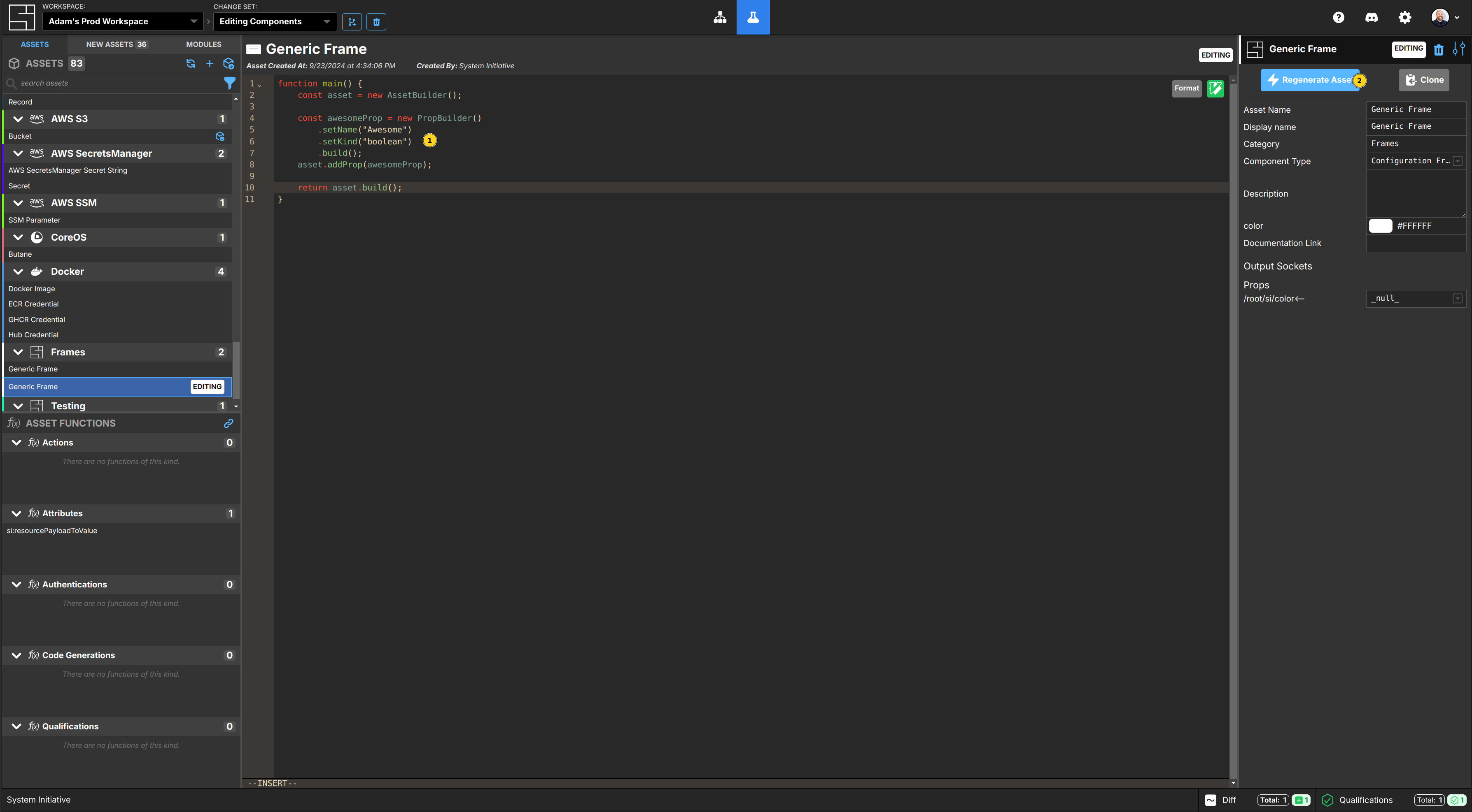 Edit the Generic Frame Schema