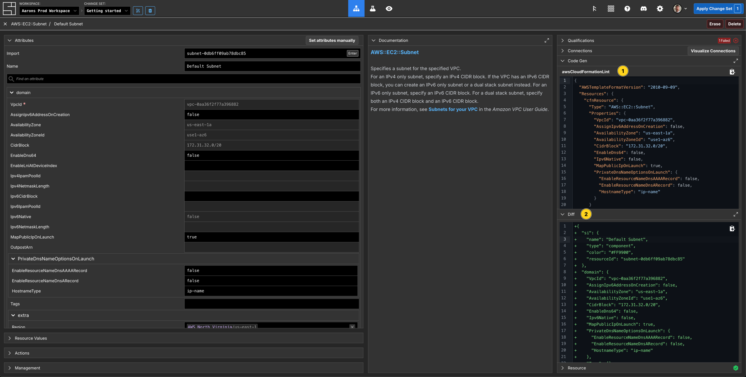 Populated CodeGen and Diff