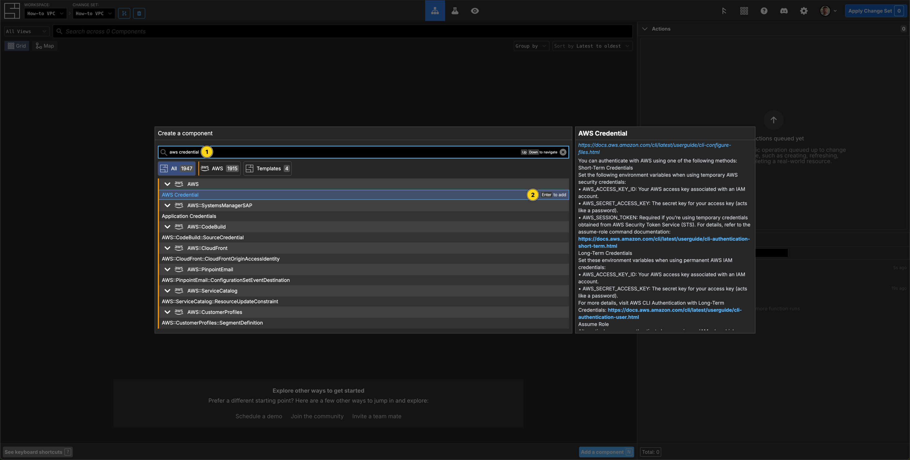 Create AWS Credentials 1