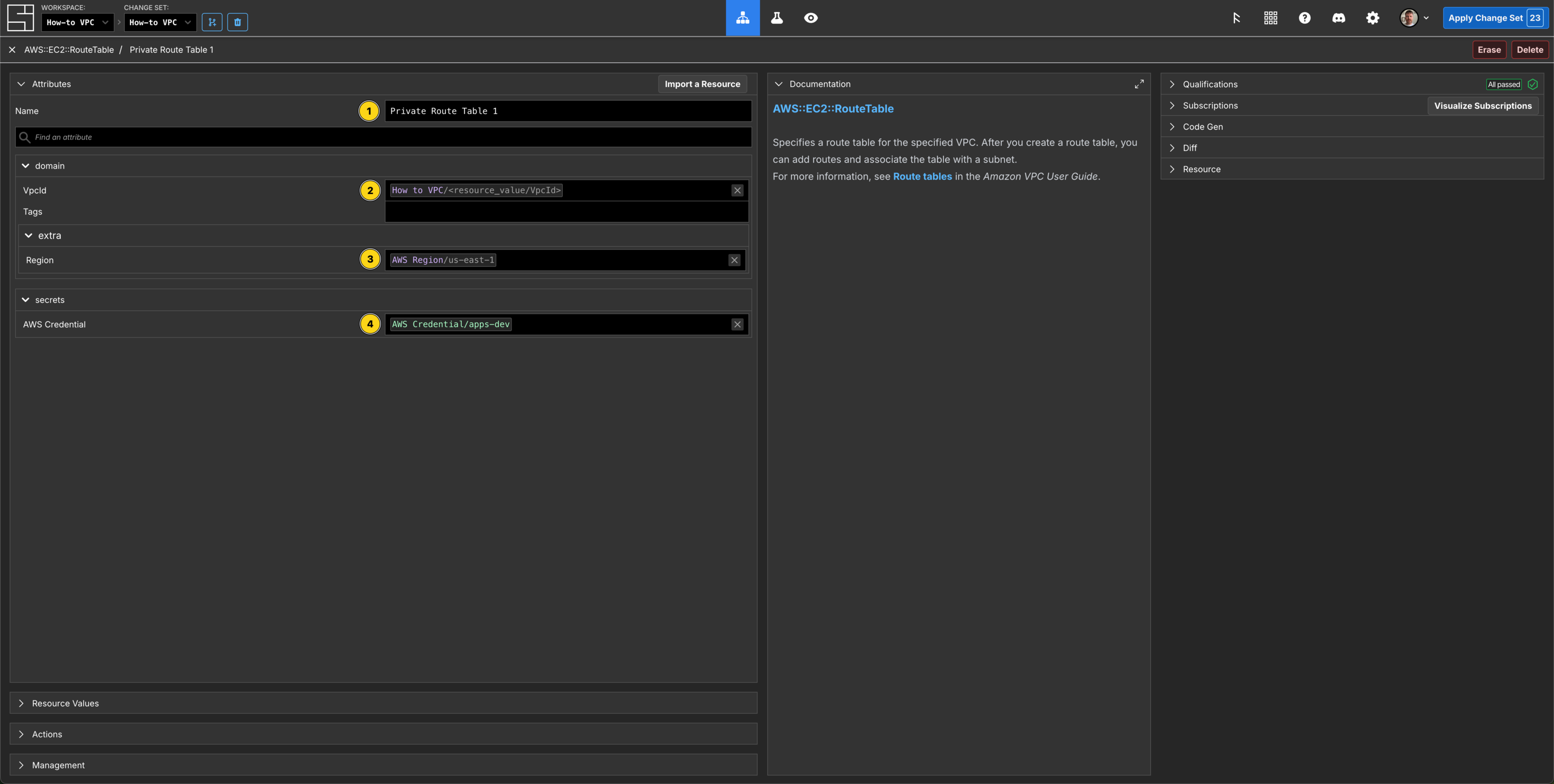 Create the Private Route Table Components