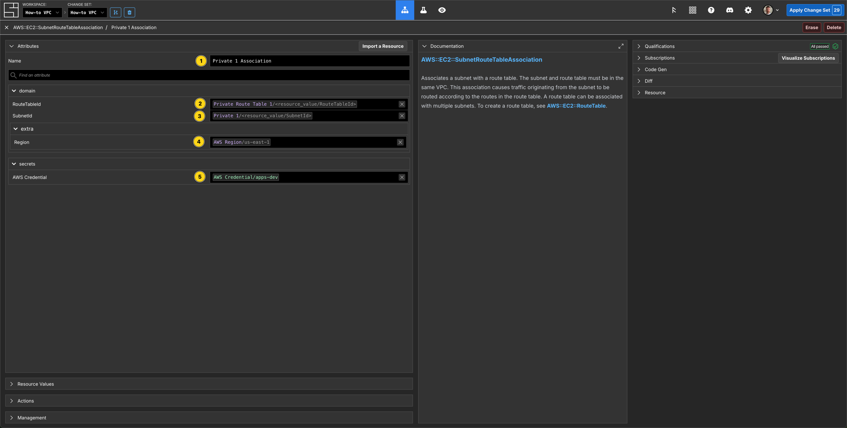 Create the Private Subnet Route Table Associations