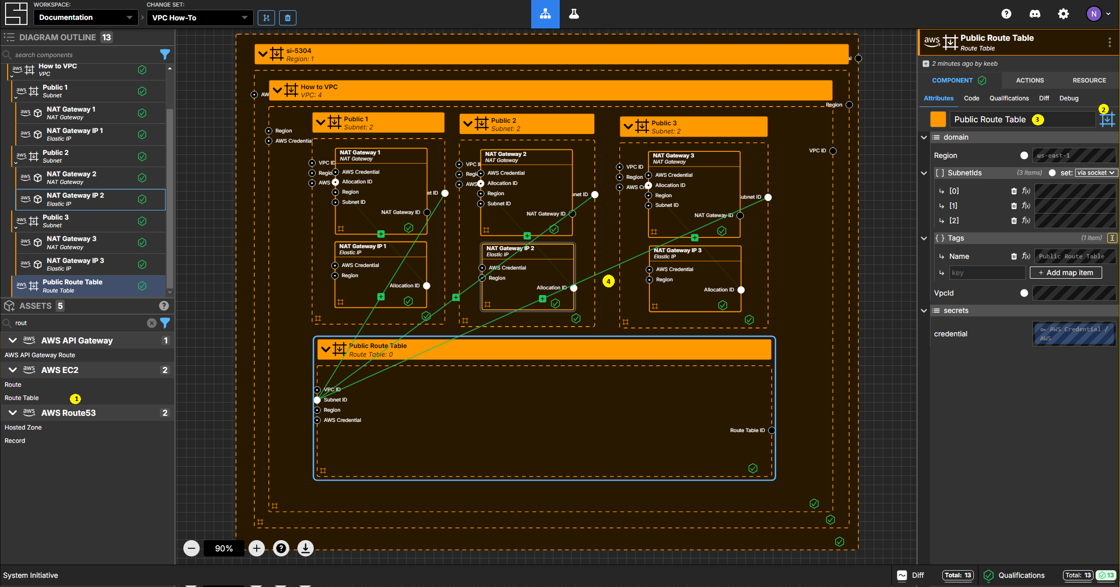 Create the Public Route Table Component