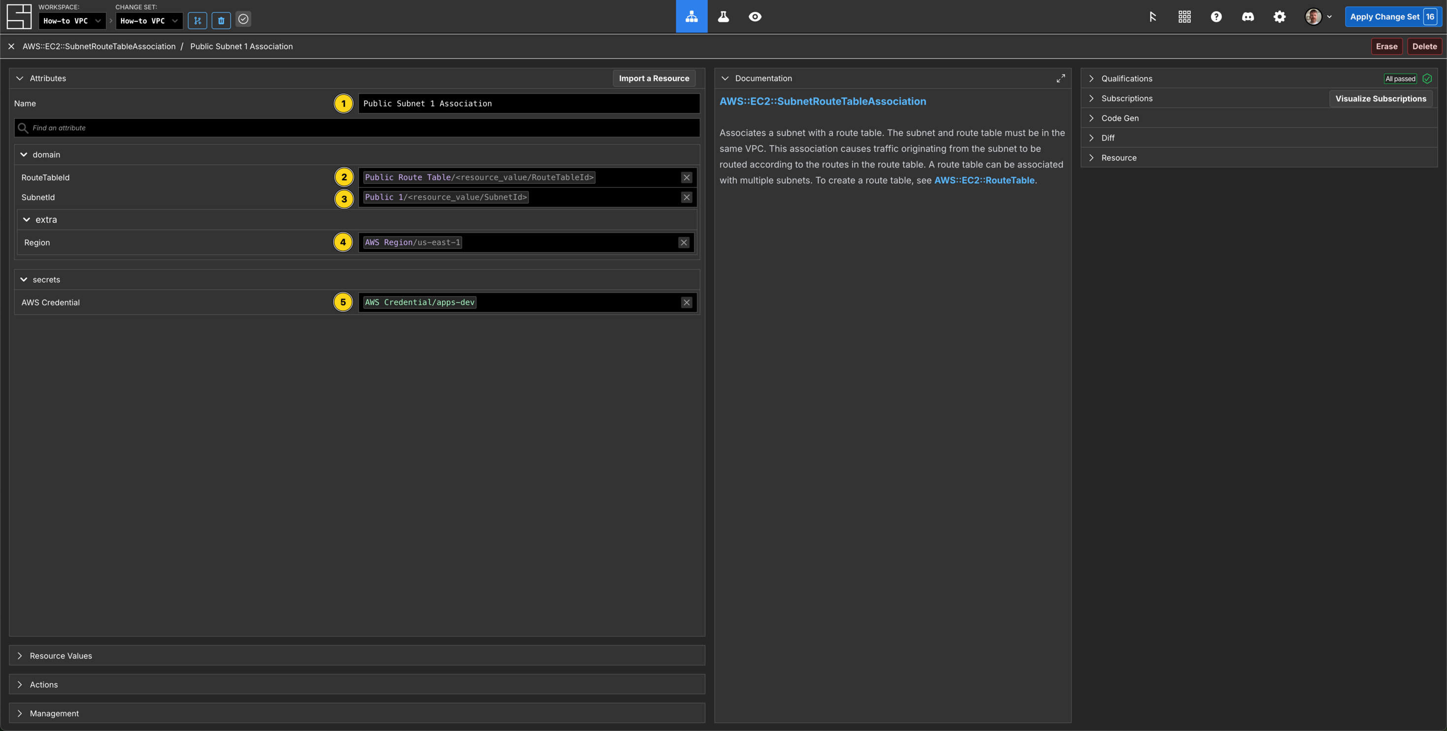 Create the Public Subnet Route Table Association Components