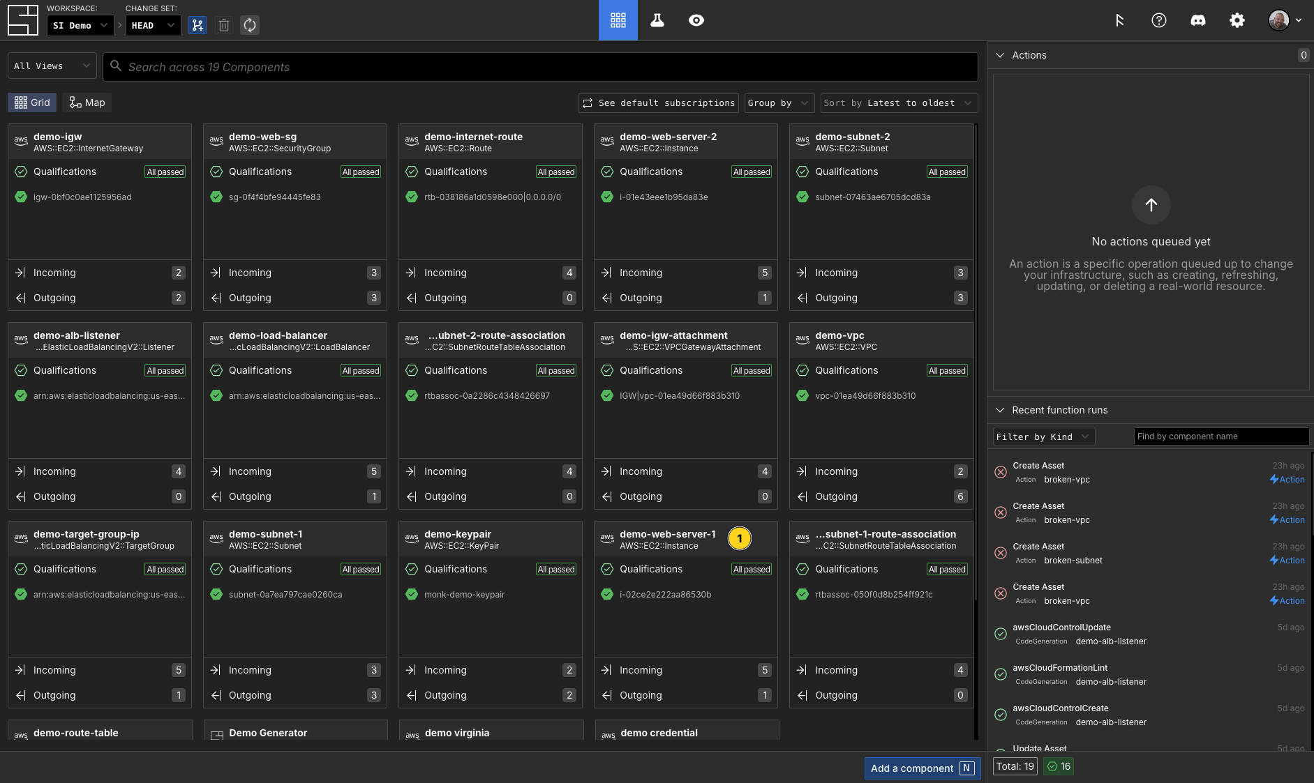 Navigating to a component