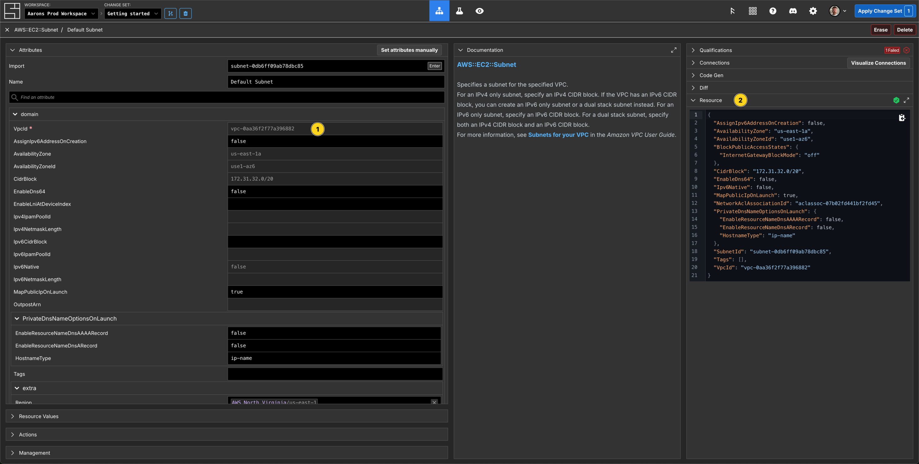 Imported Subnet Resource