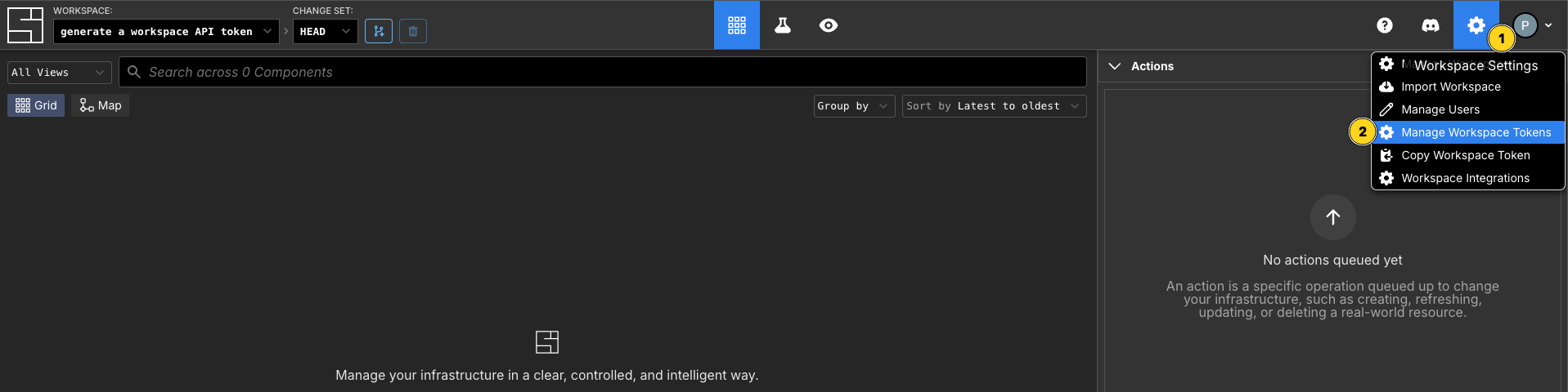 Manage Workspace Tokens