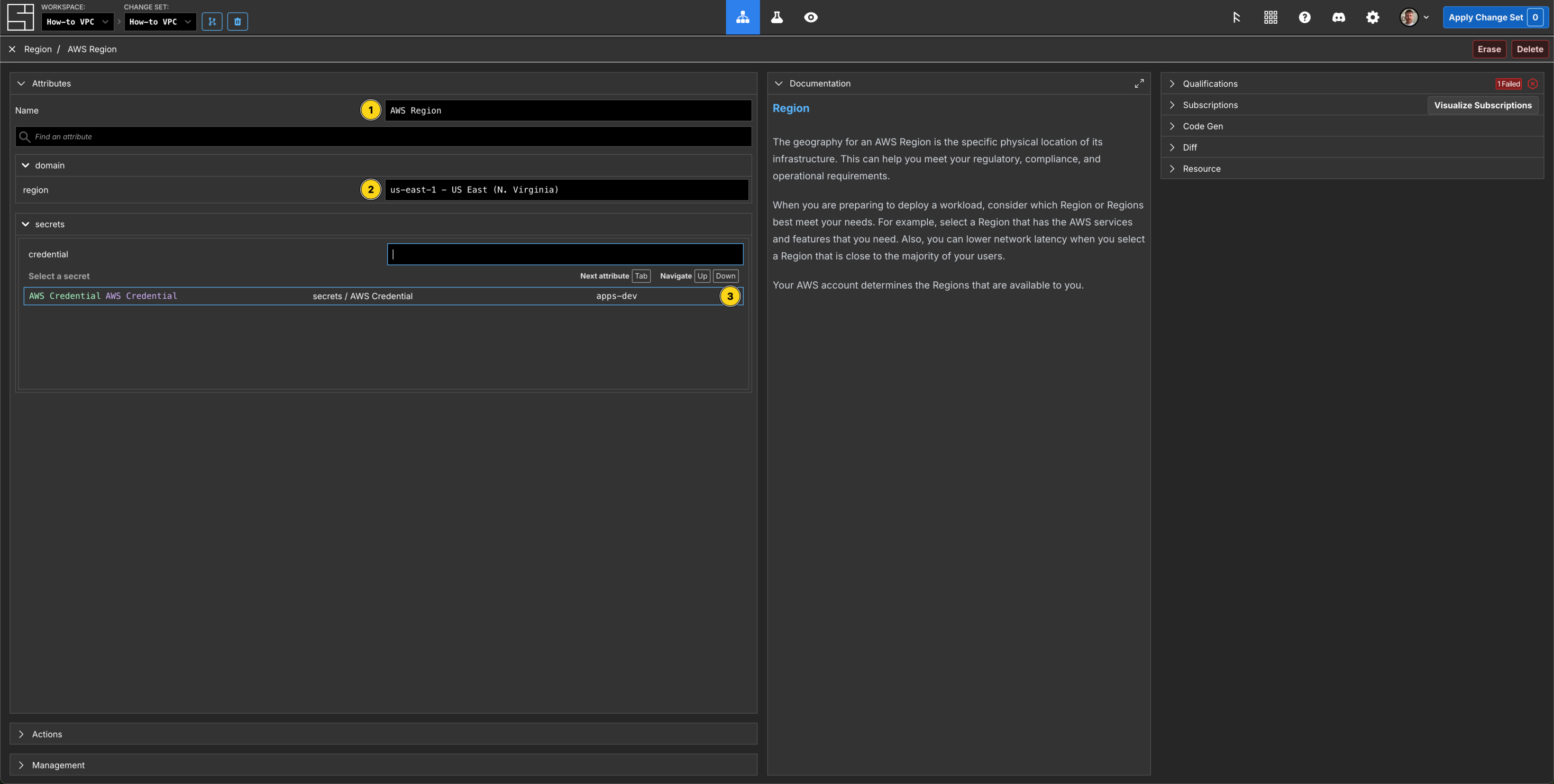 Select an AWS Region